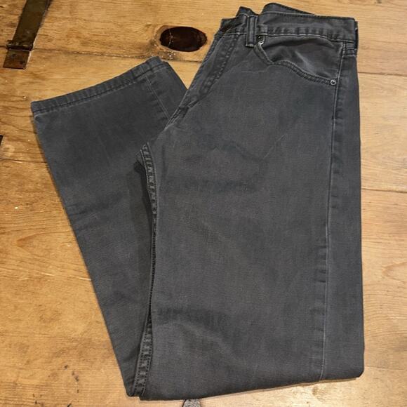 Mens Levi's 505 Black Straight Jeans Classic Style Size 31 - Picture 2 of 12